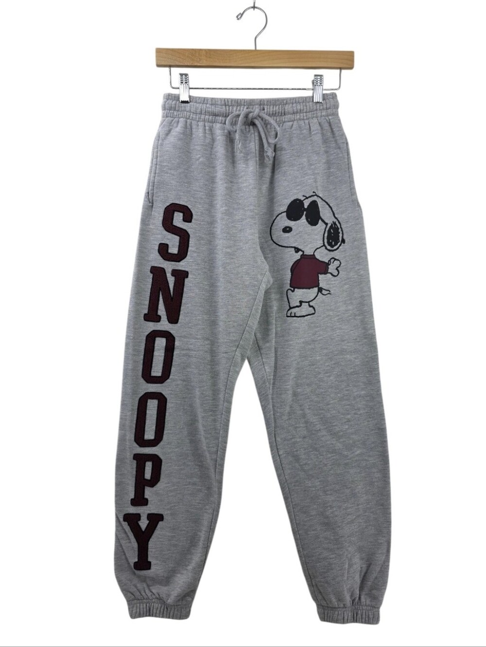 Peanuts Snoopy Gray Jogger Sweatpants Women's Size Small Lougewear Pants